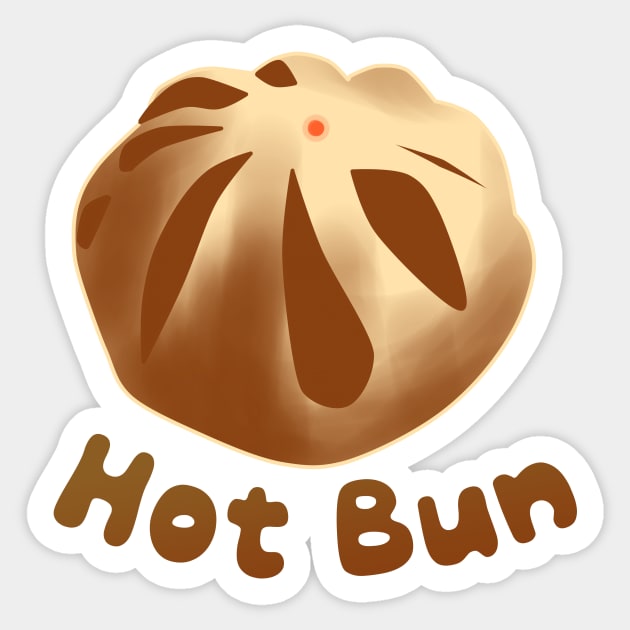 Chinese Hot Meat Bun Design by Creampie Sticker by CreamPie